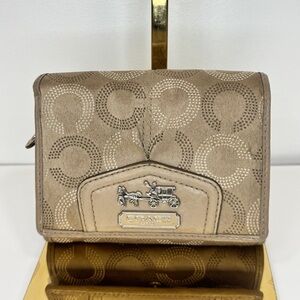 Coach Signature Compact Wallet